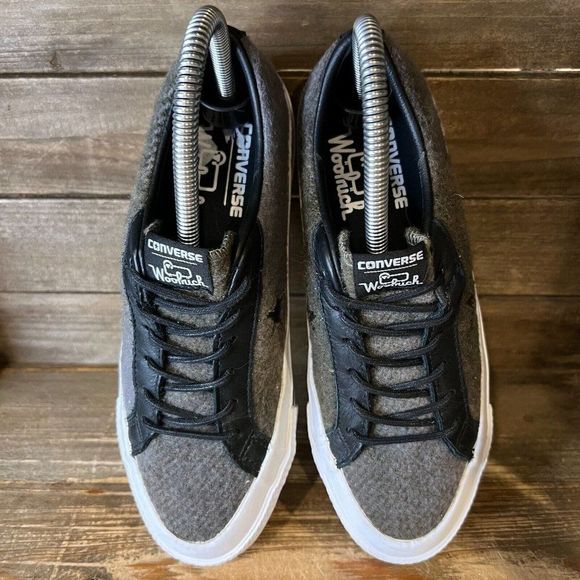 Womens Converse One Star Ox Woolrich Gray Low Casual Sneakers Shoes Size 6.5 M - Picture 3 of 6
